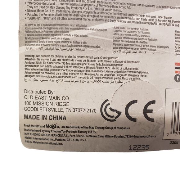 Corvette Metal Die Cast Car Maisto Fresh Metal 100 Collection Speed & Sport 2208 - Picture 6 of 8